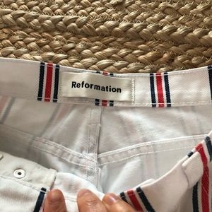 Reformation roper Jean Grenada stripe size 26